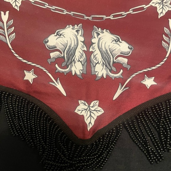 Sandro yoke tee with beaded fringe detail ! - Picture 3 of 7